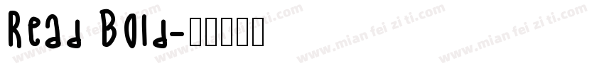 Read Bold字体转换